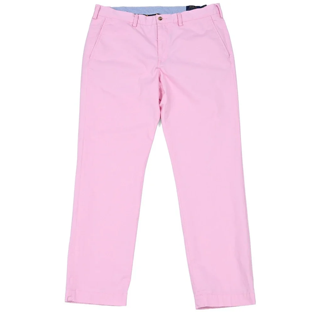 Polo Ralph Luaren Stretch Straight Fit Chino Pants Pink Men's 36x32 (37x31)
